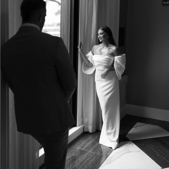 Solace London Arla Dress in Cream - Picture 2 of 7